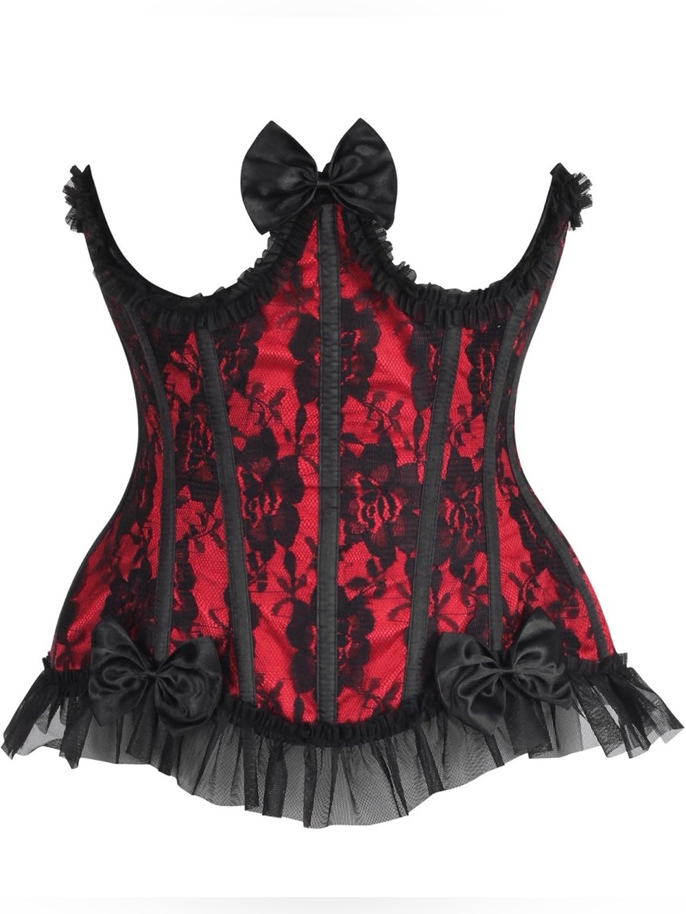 Daisy Corset Womens Steel Boned Lace Burlesque Underbust Bustier Cincher-SIZE XS